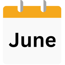 June Month Calendar Icon