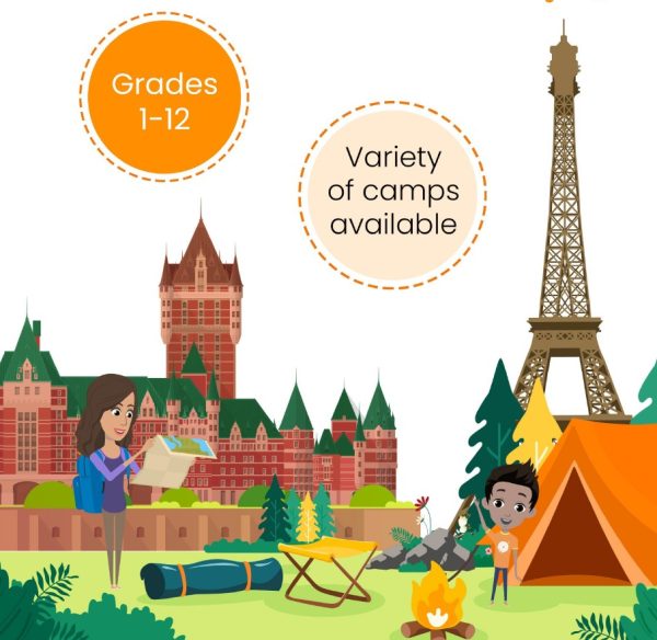 WCDSB French Virtual Summer Camp Poster Cover