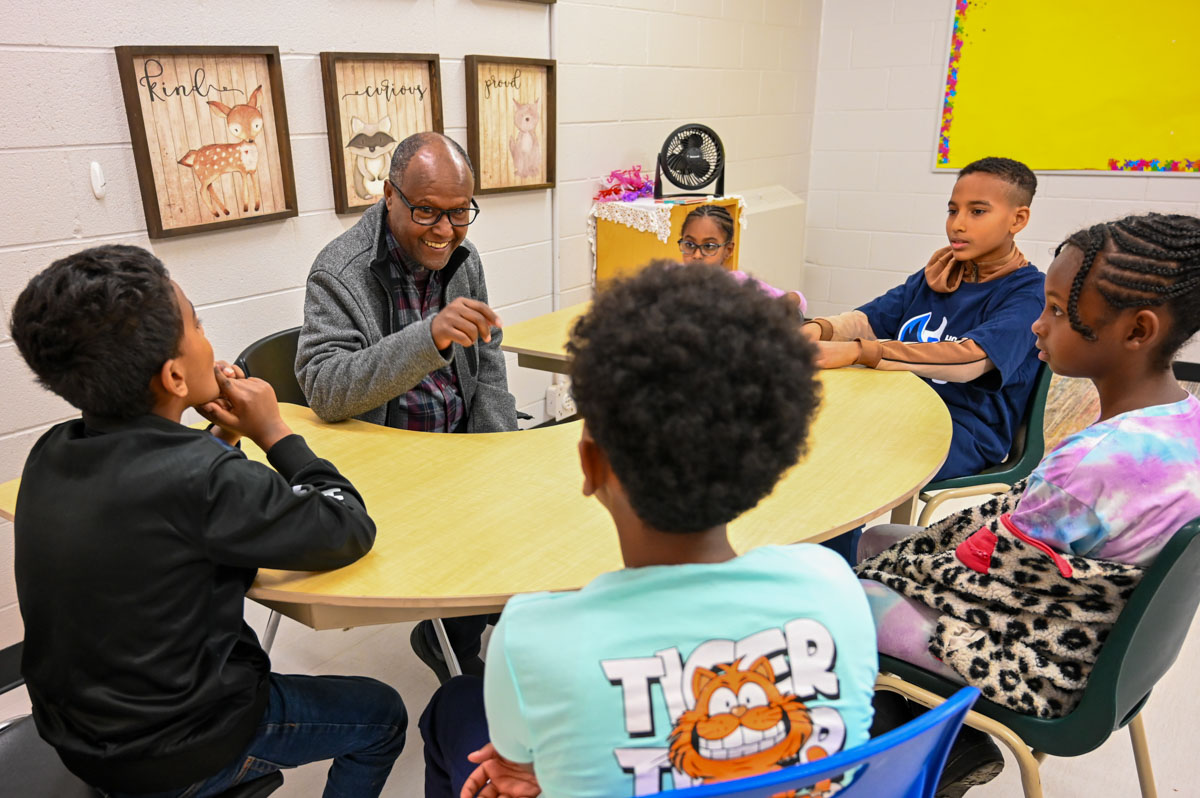 Kulubrehan works closely with students who have recently immigrated