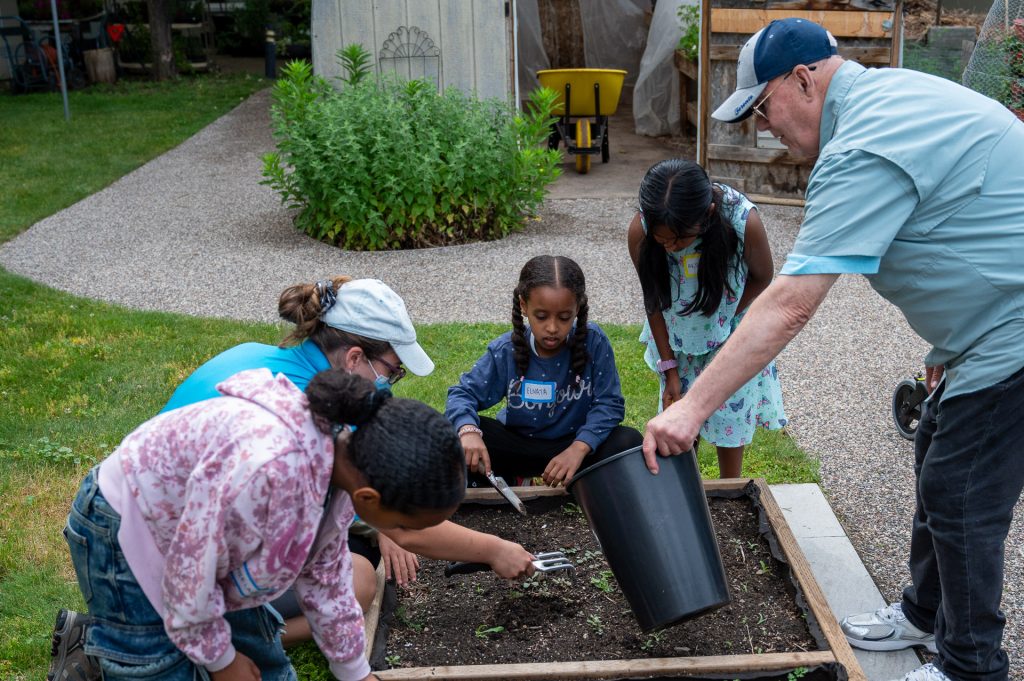 Students at Trinity Village
